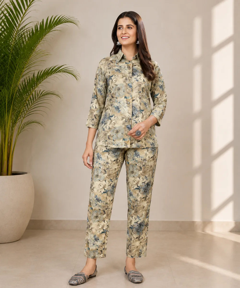Floral Rayon Coord Set - DC-153-771 wholesale Coord Set / 2 Piece