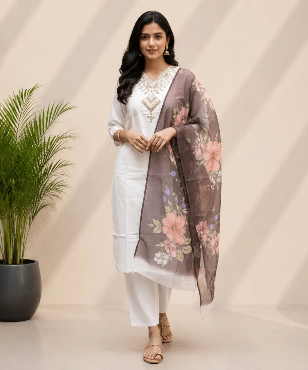 Mauve Floral Suit - D-29 wholesale 3 Piece Suit