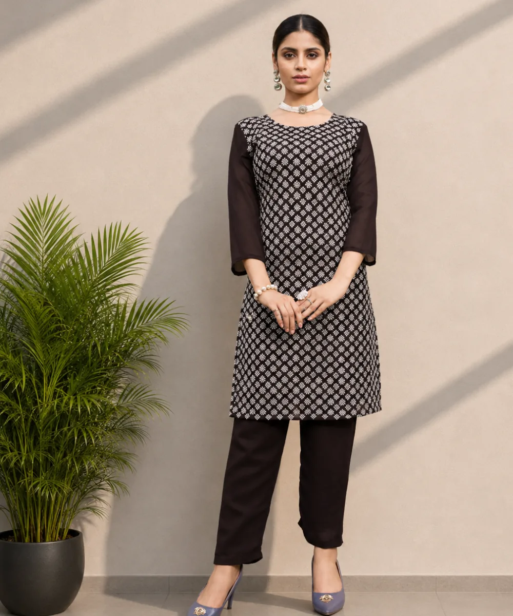 Black Geo Coord Set - DC-178-1070 wholesale Coord Set / 2 Piece
