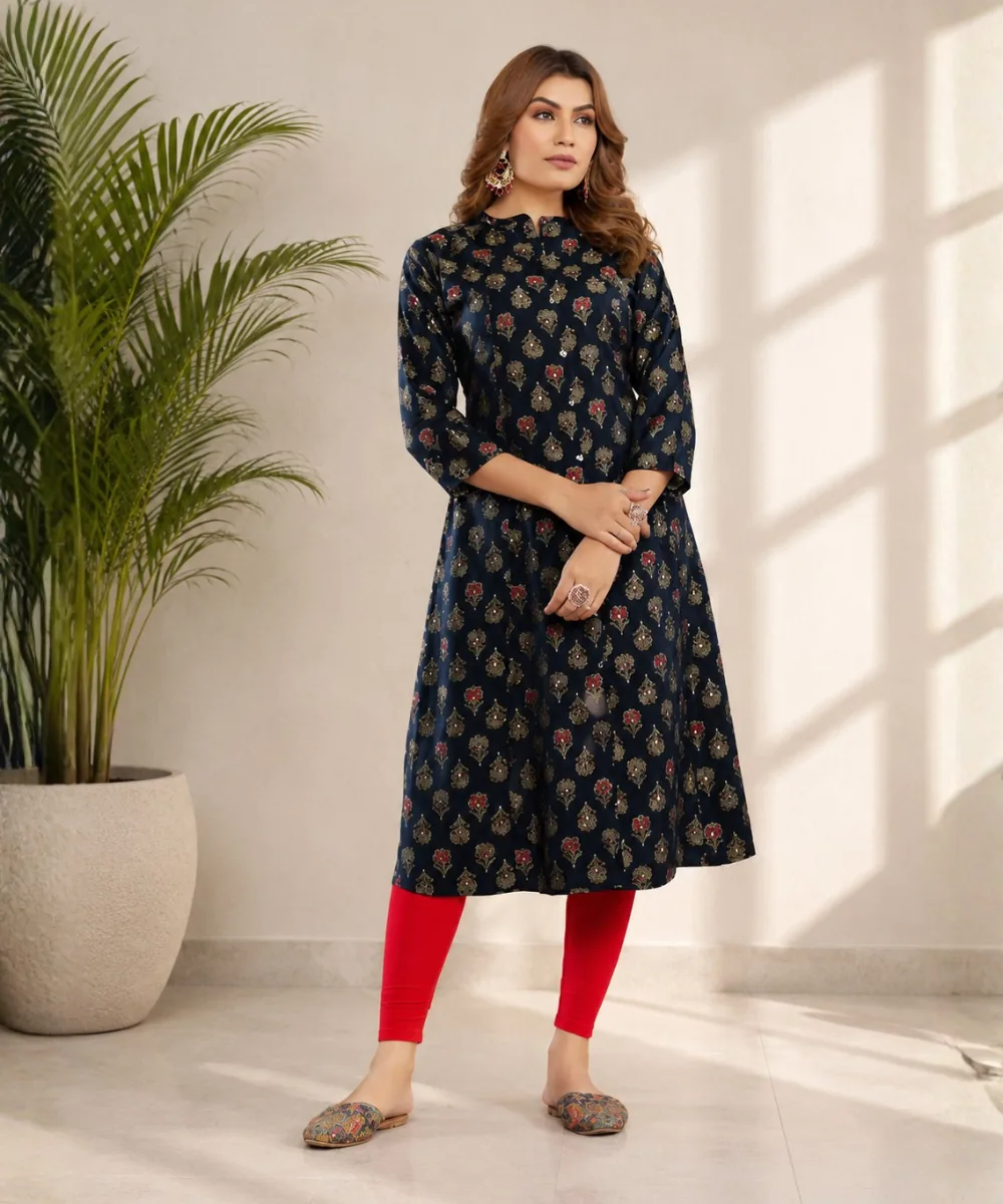 Long Floral Kurti - DK-251-5112 wholesale Short Kurti / 1 Piece