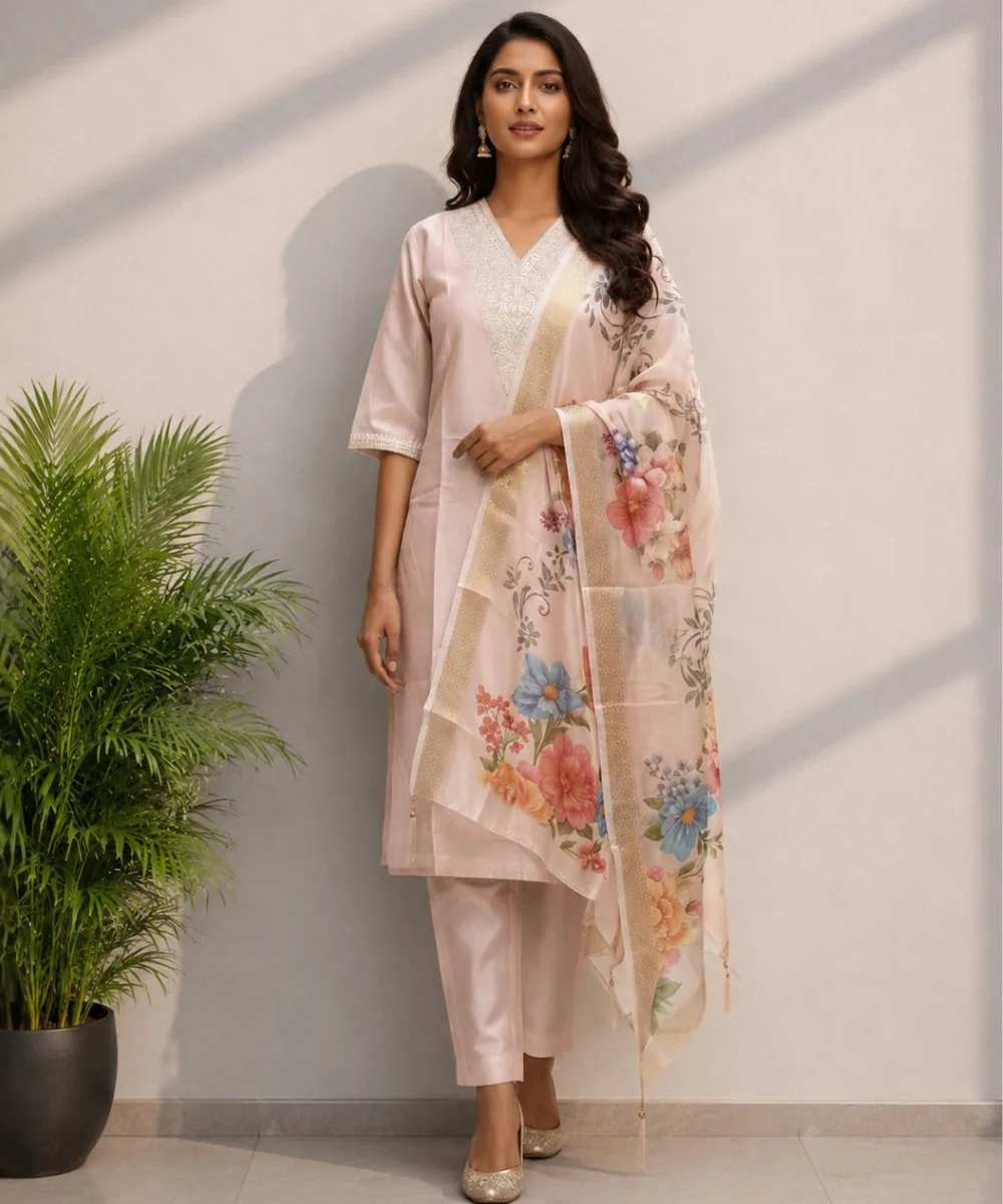 Blush Floral 3-Piece - DR-504 wholesale 3 Piece Suit