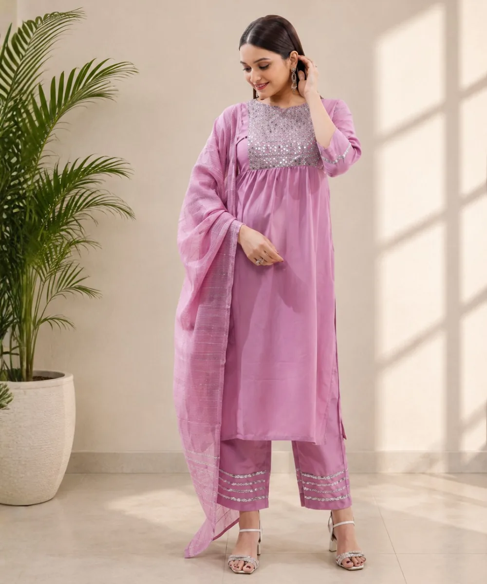 Pink Sequin Suit - DR-551-9006 wholesale 3 Piece Suit