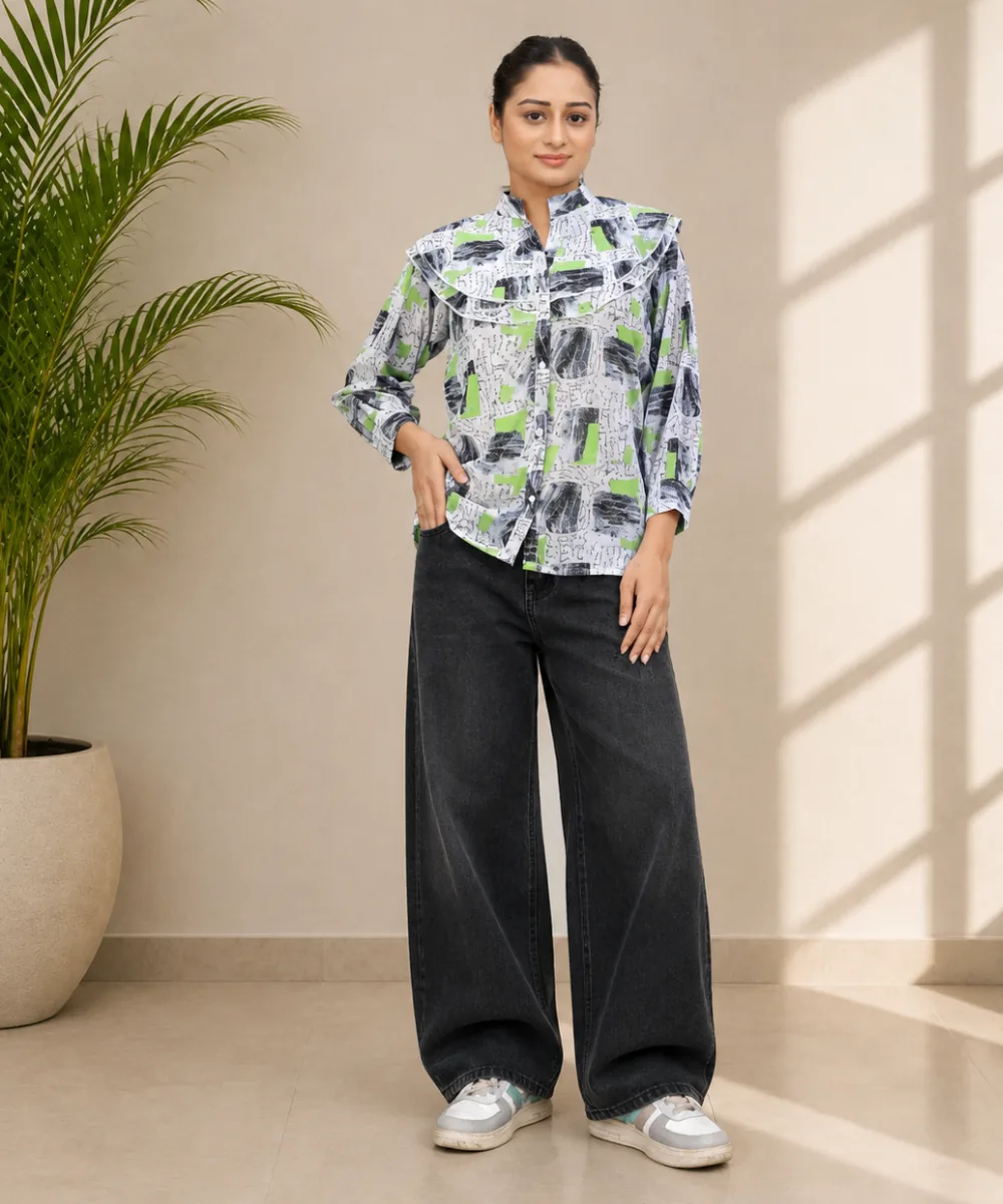 Georgette Print Top - DK-254-1063 wholesale Short Kurti / 1 Piece