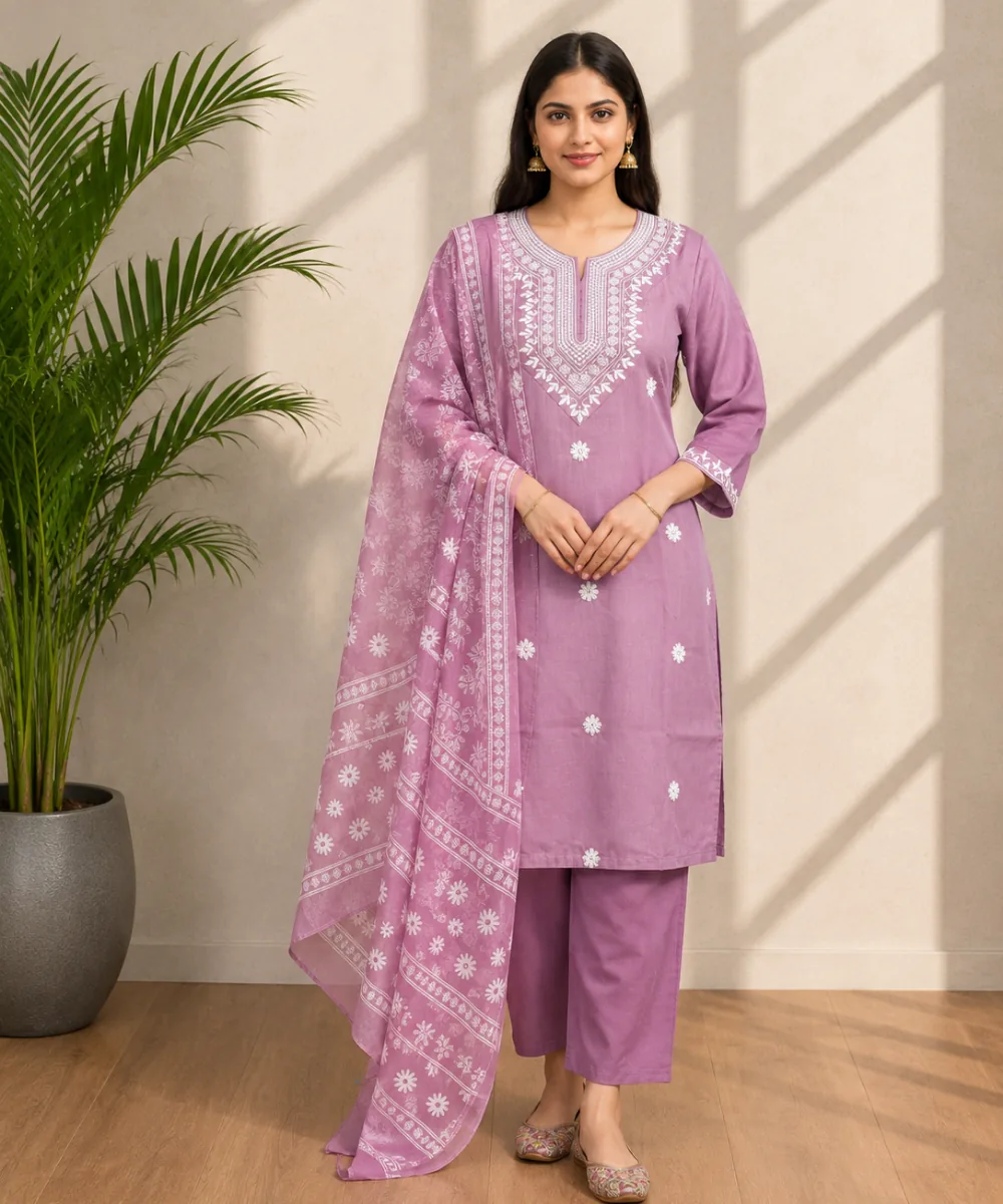 Lilac Rayon Suit - D-42 wholesale 3 Piece Suit