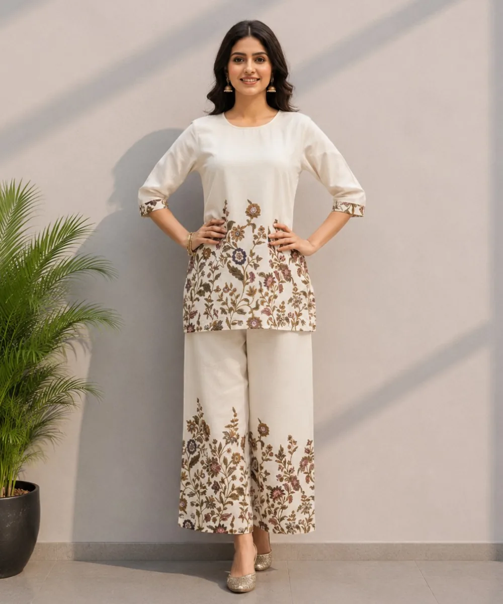 Floral K-Cotton Coord - DC-101 wholesale Coord Set / 2 Piece