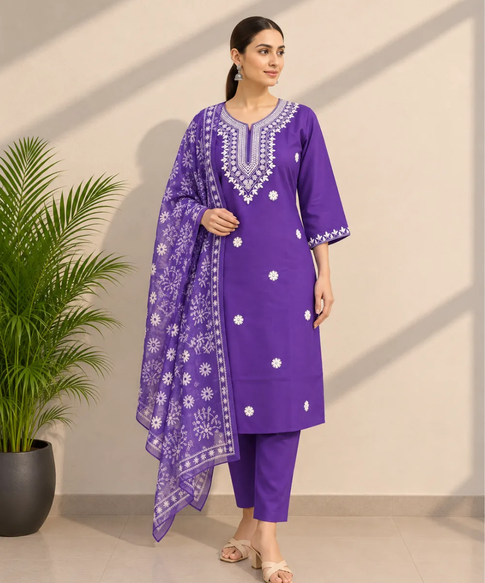 Purple Rayon Suit - D-44 wholesale 3 Piece Suit