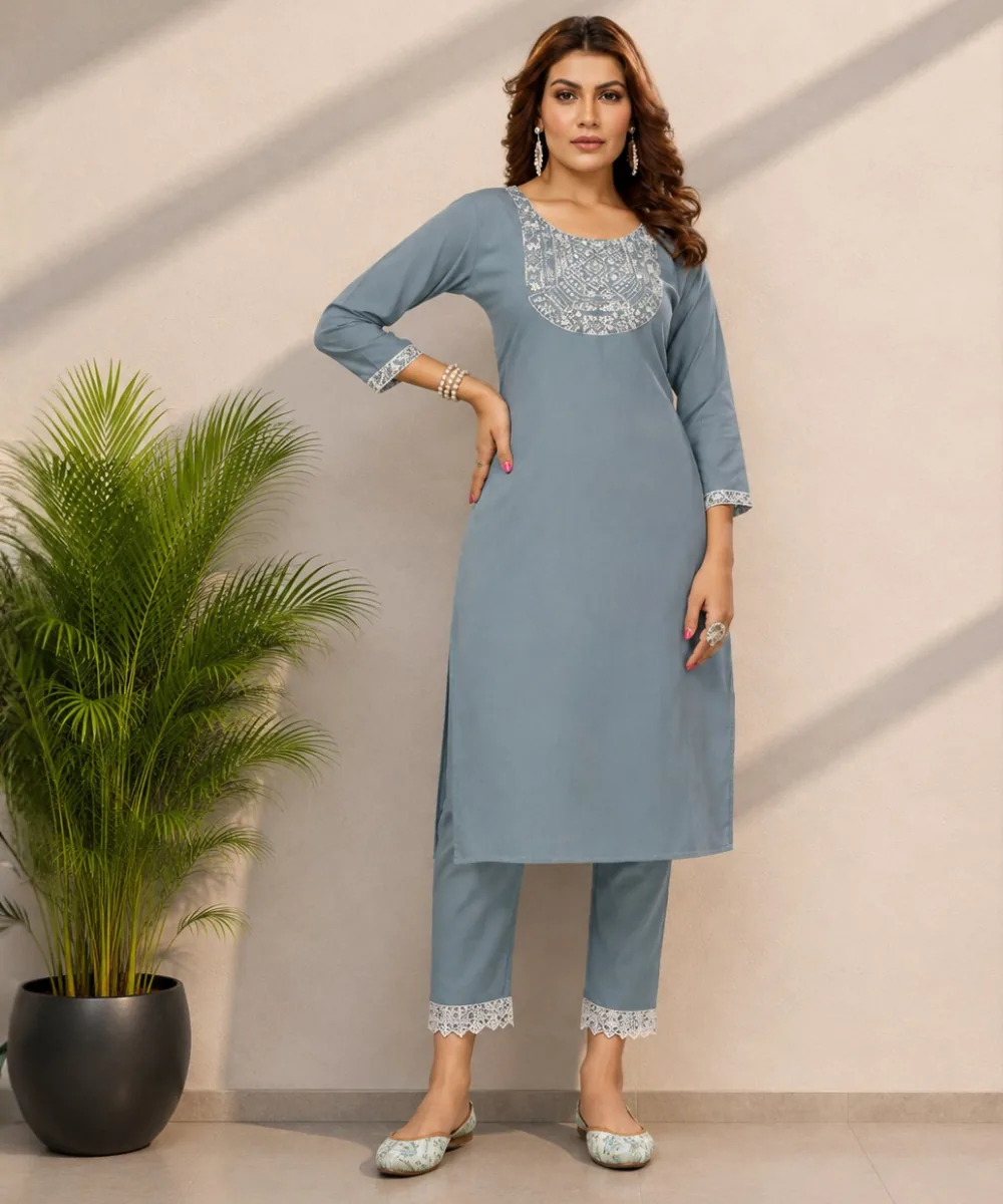 Sky Blue Coord Set - DC-169-6526 wholesale Coord Set / 2 Piece