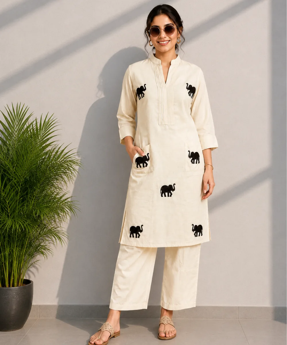 Elephant Cotton Coord Set - DC-109 wholesale Coord Set / 2 Piece